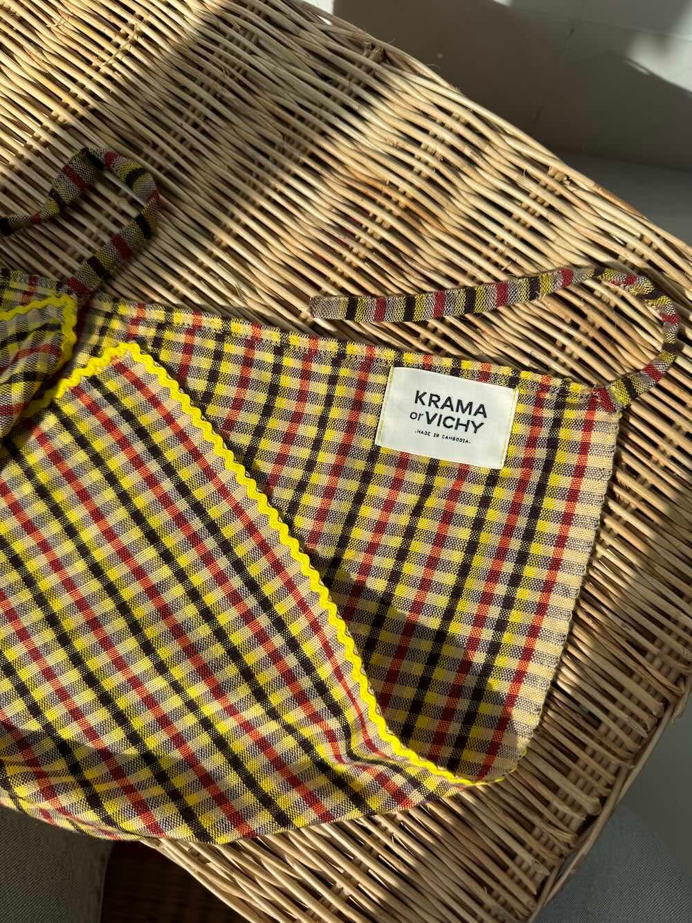 Small Krama Square with French Crochet - View 2