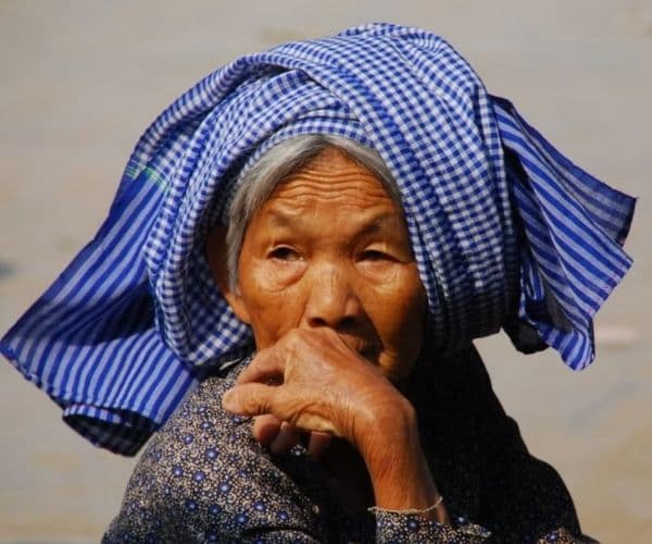 Traditional krama fabric