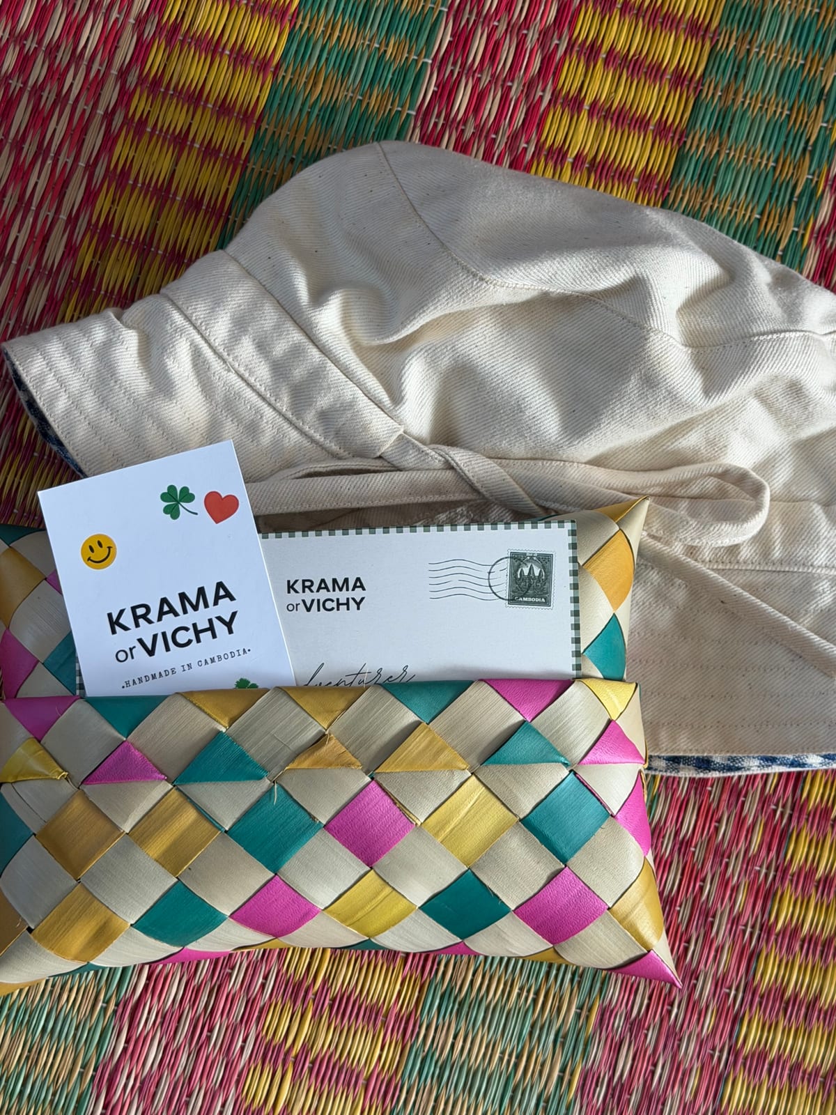 Reversible Bucket Hat, handmade in Cambodia