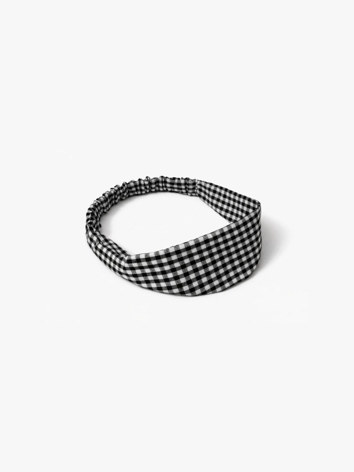 Krama Headband in Navy, handmade in Cambodia (view 3)